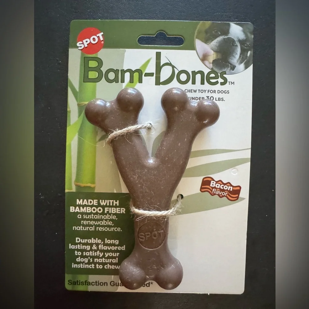 New Dog Bacon Flavored Chew Toy